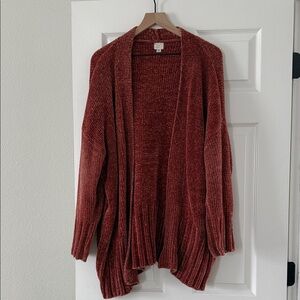 a new day Rust Open-Front Cardigan